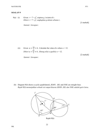 PT3 Matematik Trial | PDF