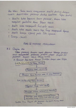 LAPORAN PRAKTIKUM KIMIA DASAR KINETIKA REAKSI | PDF