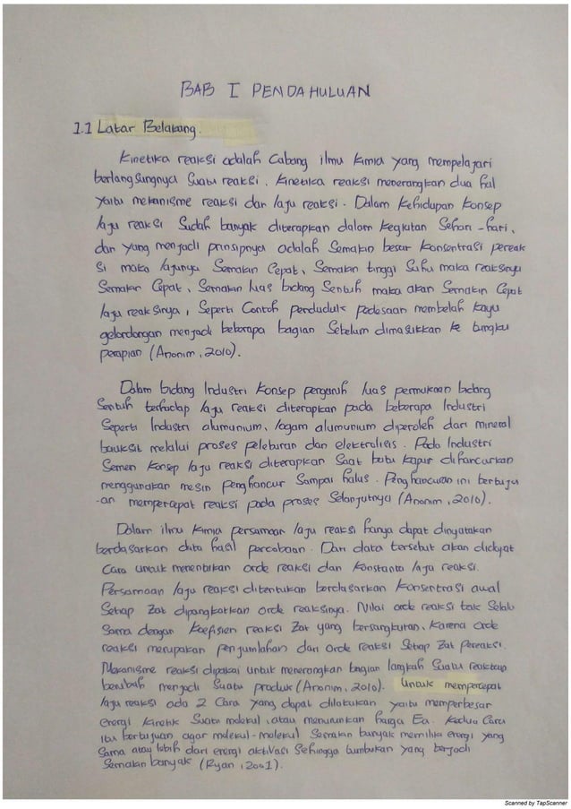 LAPORAN PRAKTIKUM KIMIA DASAR KINETIKA REAKSI