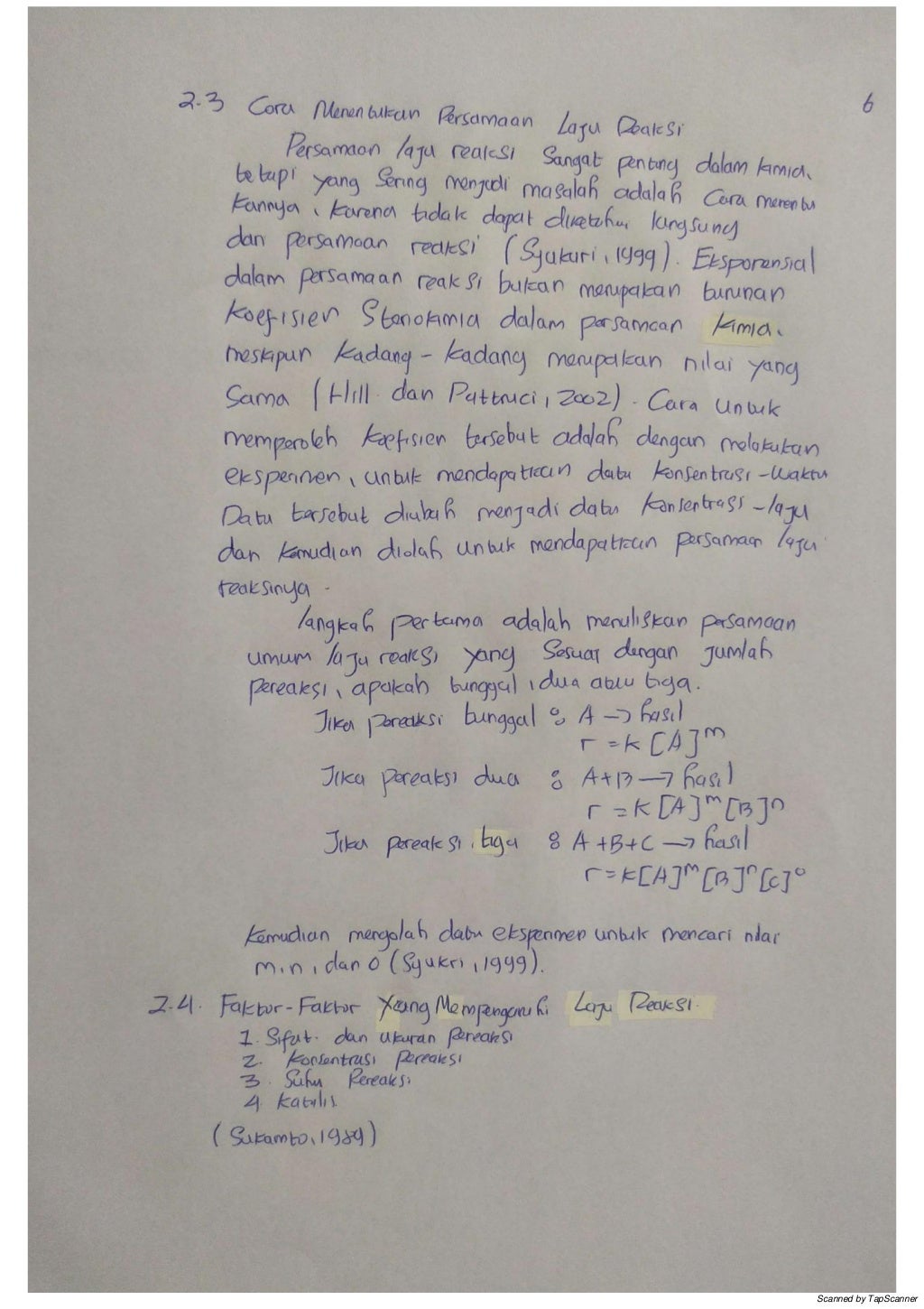 LAPORAN PRAKTIKUM KIMIA DASAR KINETIKA REAKSI