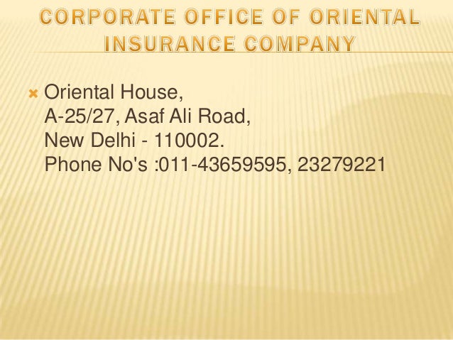 33, 34, 35,oriental insurance company