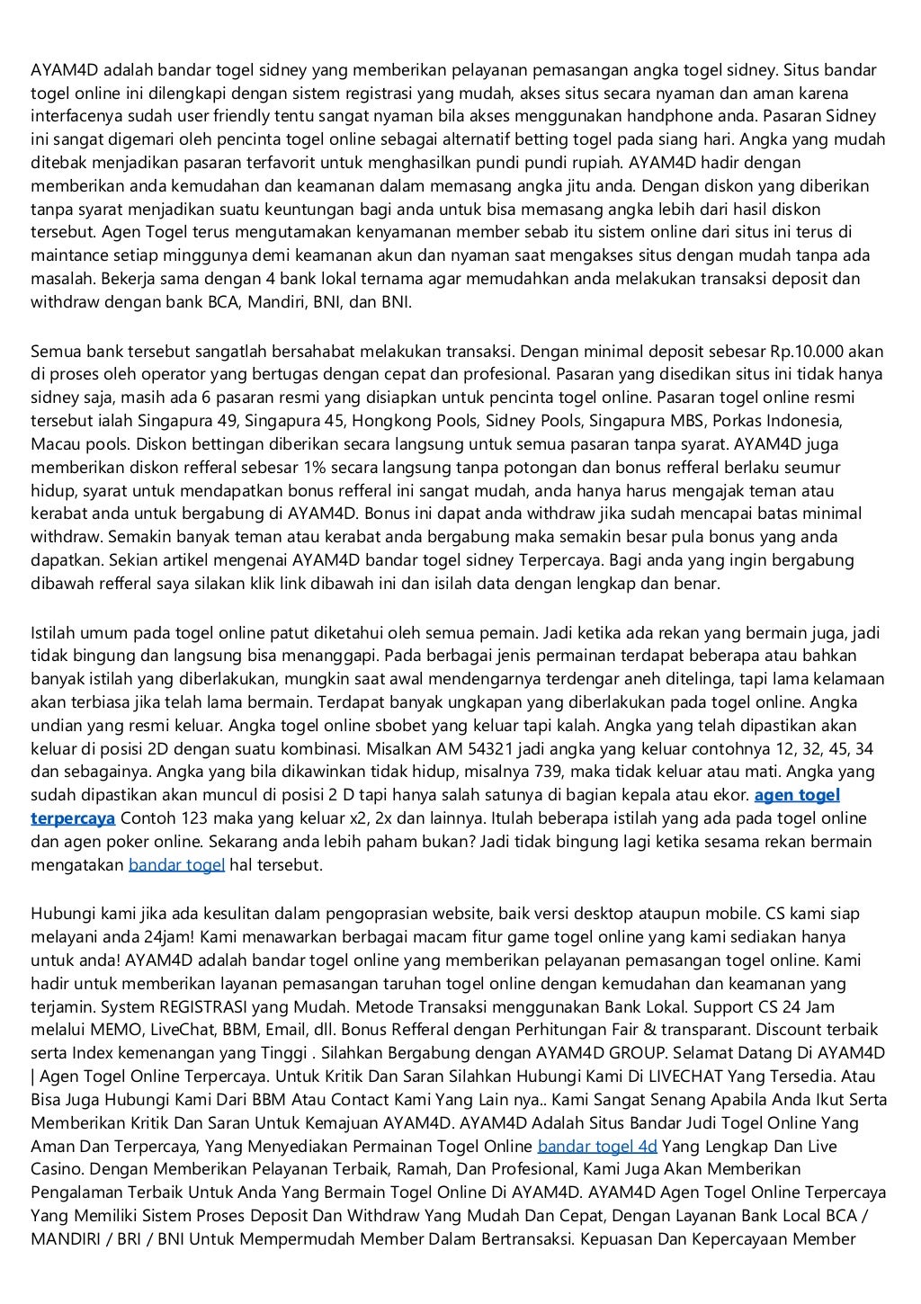 Mencari bandar togel 4d Kurang Dari 24 Jam