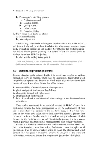 Production Planning and Control D.R. Kiran | PDF