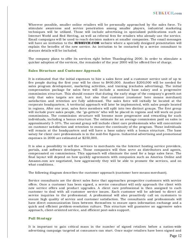 Startup business plan picture