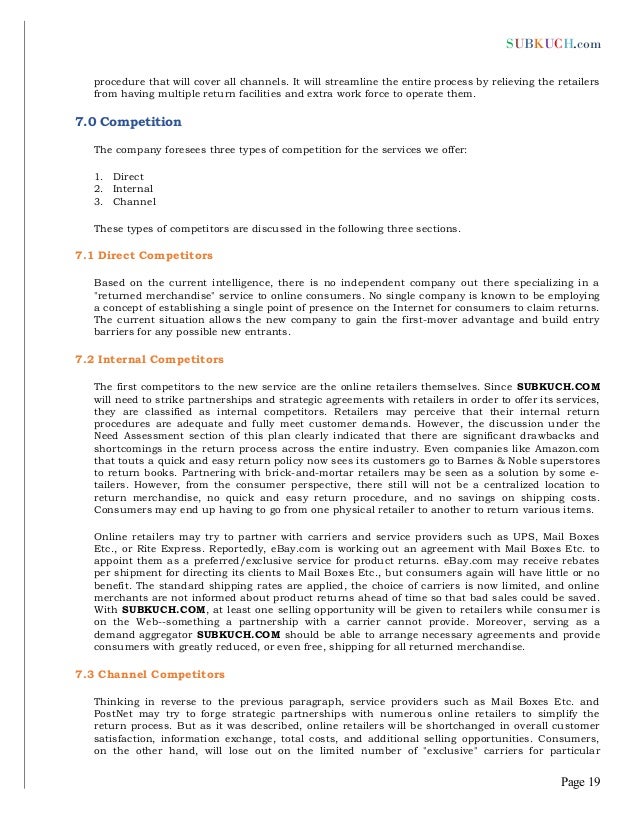 Persuasive business plan picture