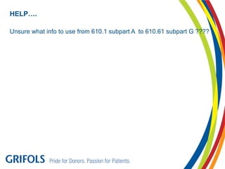 Unsure what info to use from 610.1 subpart A to 610.61 subpart G ????
HELP….
 
