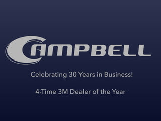 Celebrating 30 Years in Business!
4-Time 3M Dealer of the Year
 
