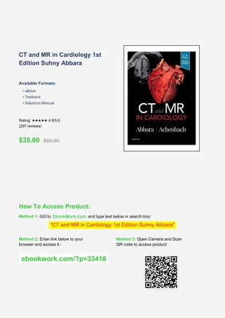 Comprehensive Guide to CT and MR Imaging in Cardiology | PDF