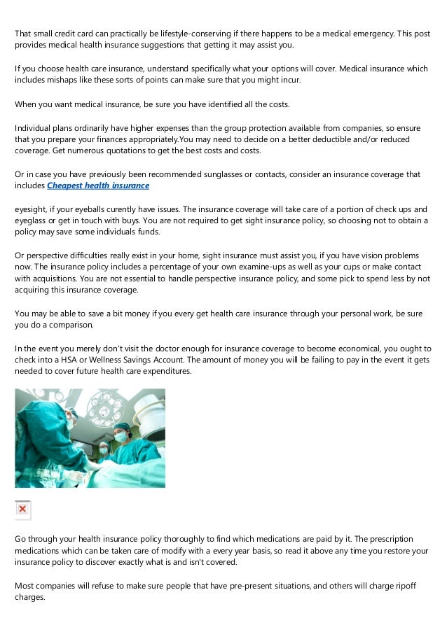 what is the cheapest health insurance you can get