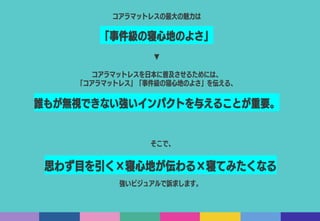 誰もがコアラマットレスで寝てみたくなるアイデア