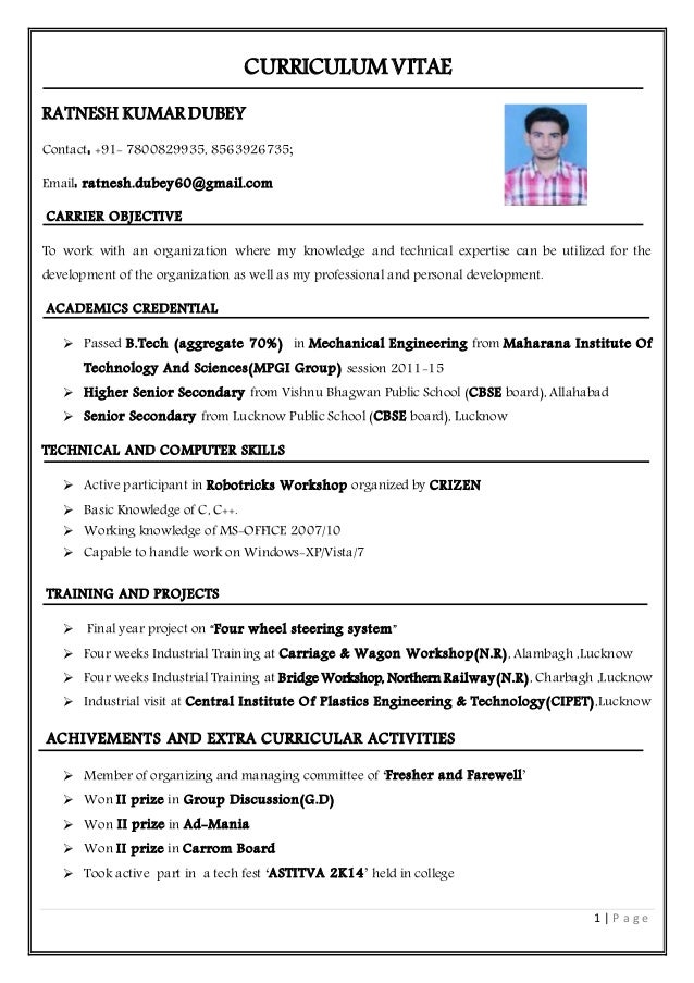 rd curriculum vitae1 curriculm vitaes