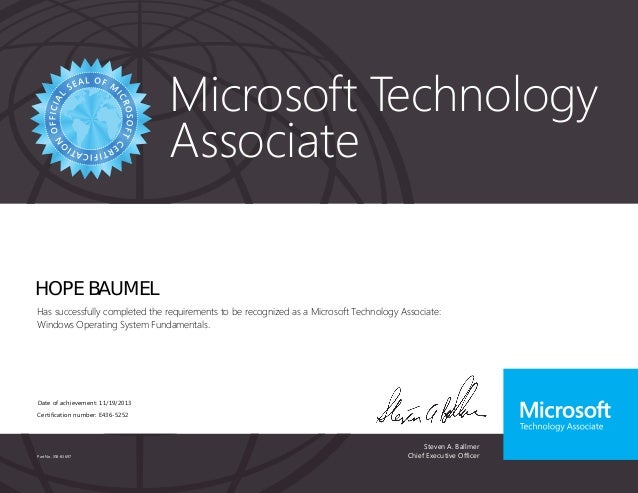 Exam 98-349 MTA Windows Operating System Fundamentals