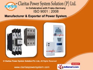 Manufacturer & Exporter of Power System
 