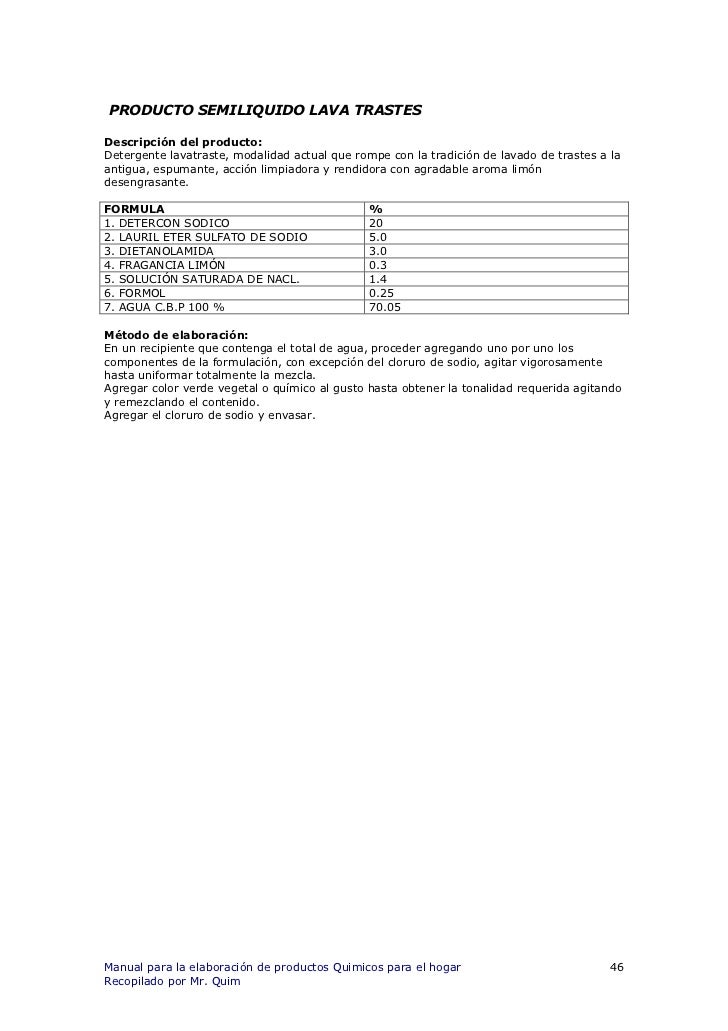 3345974 manual formulas de productos del hogar 3345974 manual formulas de productos del hogar