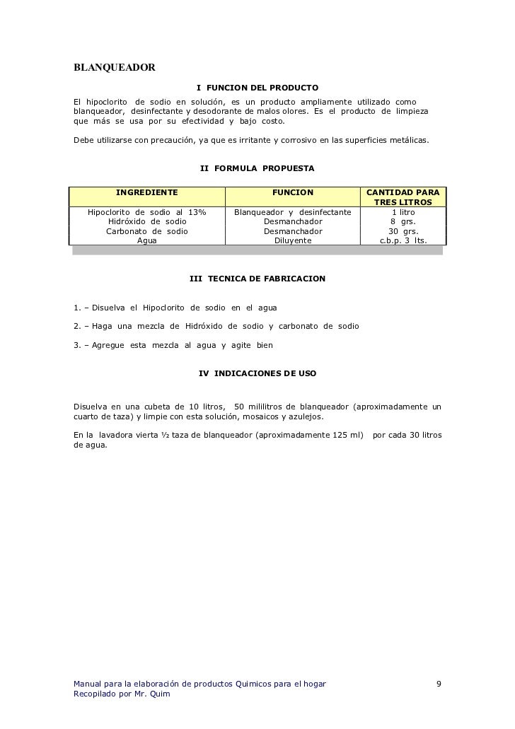3345974 manual formulas de productos del hogar 3345974 manual formulas de productos del hogar