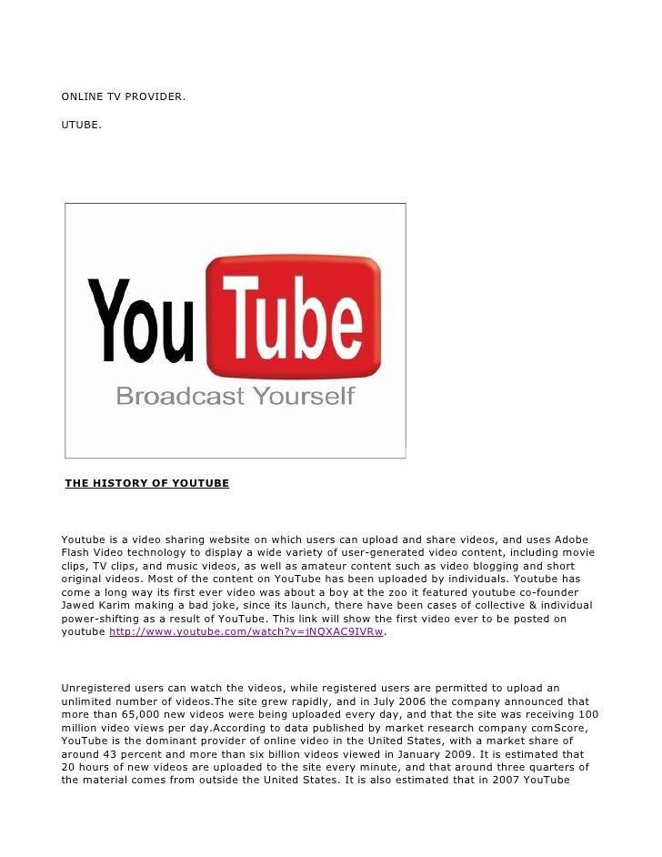 online tv providers spectrum online tv provider utube the history of youtube youtube is video sharing website online tv providers spectrum online tv provider utube the history of youtube youtube is video sharing website