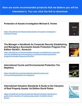 Protection of Assets Security Officer Operations Asis International | PDF