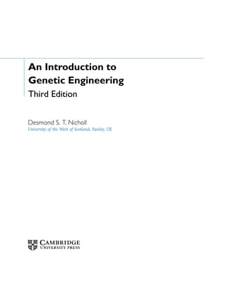 An introduction to genetic engineering Nicholl D. | PDF