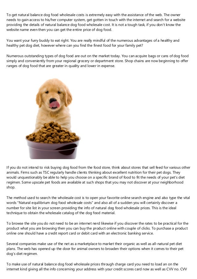 natural pet dog food