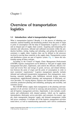 Logistics Transportation Systems Md Sarder | PDF