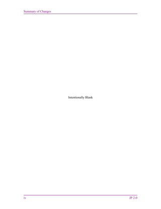 Summary of Changes
iv JP 2-0
Intentionally Blank
 