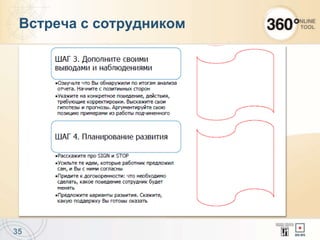 35
Встреча с сотрудником
 