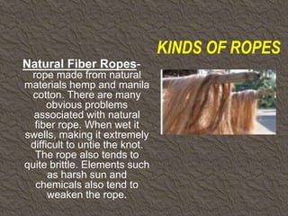 Fiber Rope Types 336045223-Ropemanship-and-Knot-Tying.ppt
