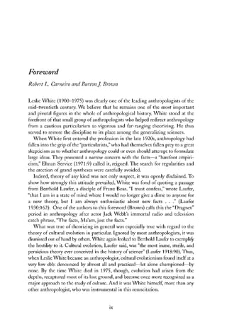 The Evolution Of Culture The Development Of Civilization To The Fall Of ...