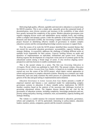 Educational Research And Innovation Education Governance In Action ...