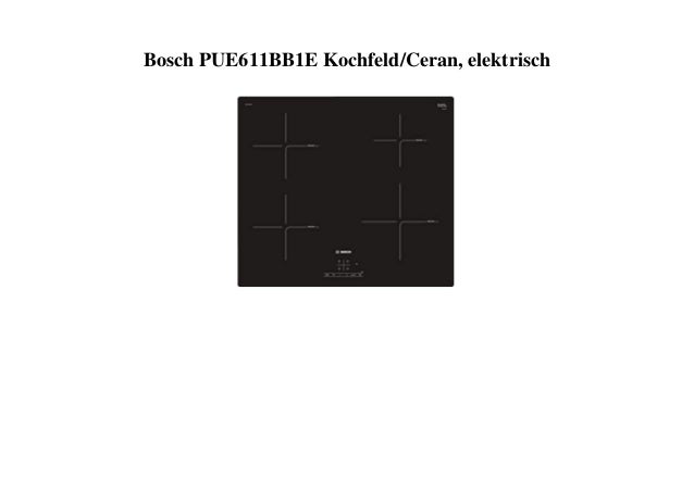 BIG DISCOUNT Bosch PUE611BB1E 