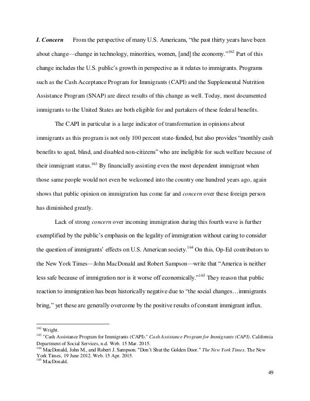 essays on immigration