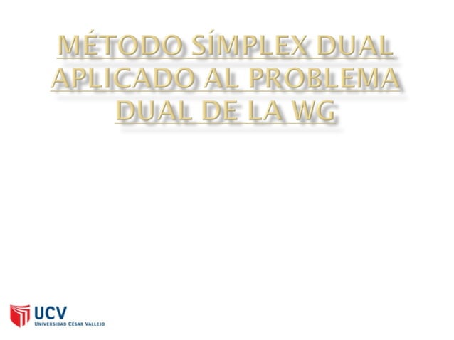 Sesion 05b - Metodo Simplex Dual | PPT | Educational Assessment | Education