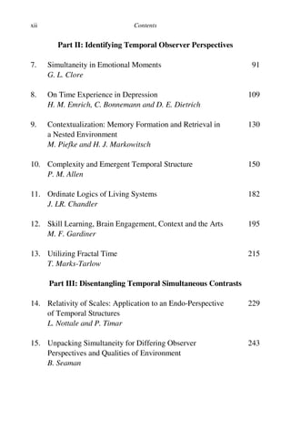 Simultaneity Temporal Structures And Observer Perspectives Vrobel | PDF