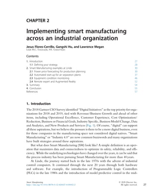 Smart Manufacturing: Concepts and Methods Masoud Soroush | PDF