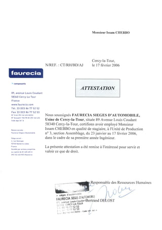 attestation faurecia2