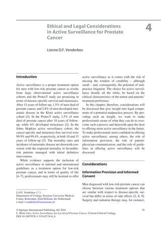 Active Surveillance For Localized Prostate Cancer A New Paradigm For ...