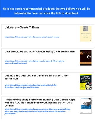 ADO ActiveX data objects 1st Edition Jason T. Roff | PDF