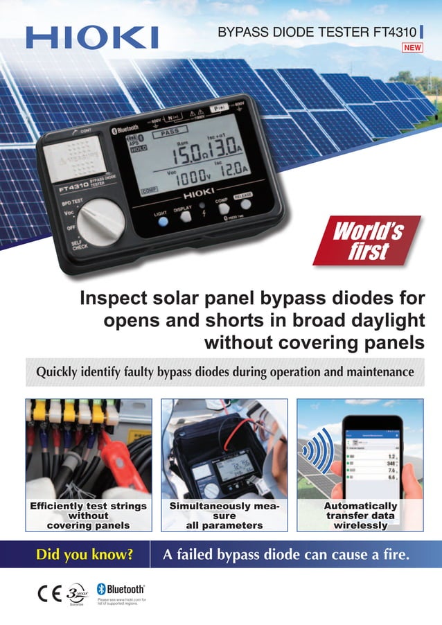 HIOKI BYPASS DIODE TESTER FT4310 PDF