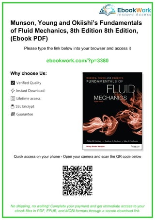 Munson, Young and Okiishi’s Fundamentals of Fluid Mechanics, 8th ...