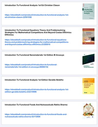 Introduction To Functional Data Analysis 1st Kokoszka Piotr Reimherr | PDF