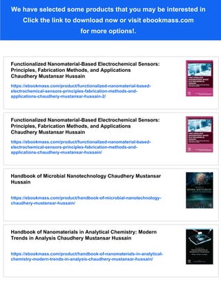 Handbook of Functionalized Nanomaterials for Industrial Applications ...