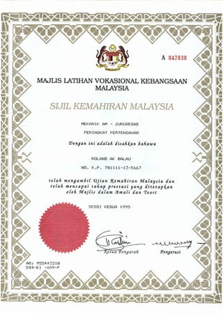 22.SIJIL KEMAHIRAN MALAYSIA - 2