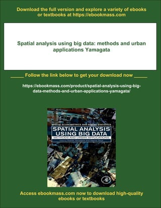 Spatial analysis using big data: methods and urban applications ...