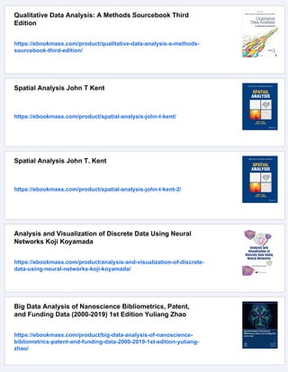 Spatial analysis using big data: methods and urban applications ...