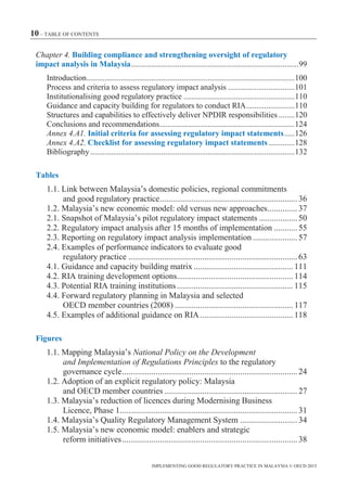 Implementing Good Regulatory Practice In Malaysia Oecd | PDF