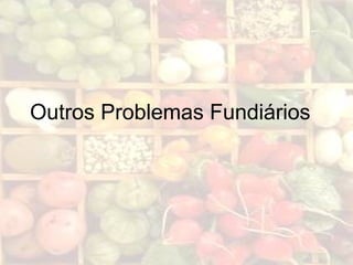 Outros Problemas Fundiários
 