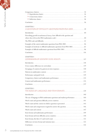 Pisa Learning Mathematics For Life A Perspective From Pisa Oecd | PDF