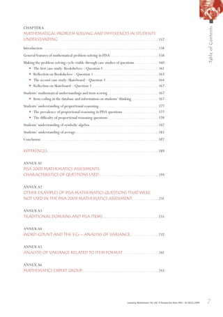 Sample Pisa Math Question Pisa Learning Mathematics For Life A Perspective From Pisa Oecd | PDF