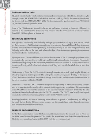 Sample Pisa Math Question Pisa Learning Mathematics For Life A Perspective From Pisa Oecd | PDF