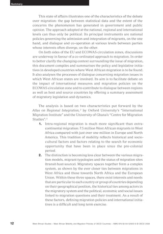 West African Mobility And Migration Policies Of Oecd Countries Oecd | PDF